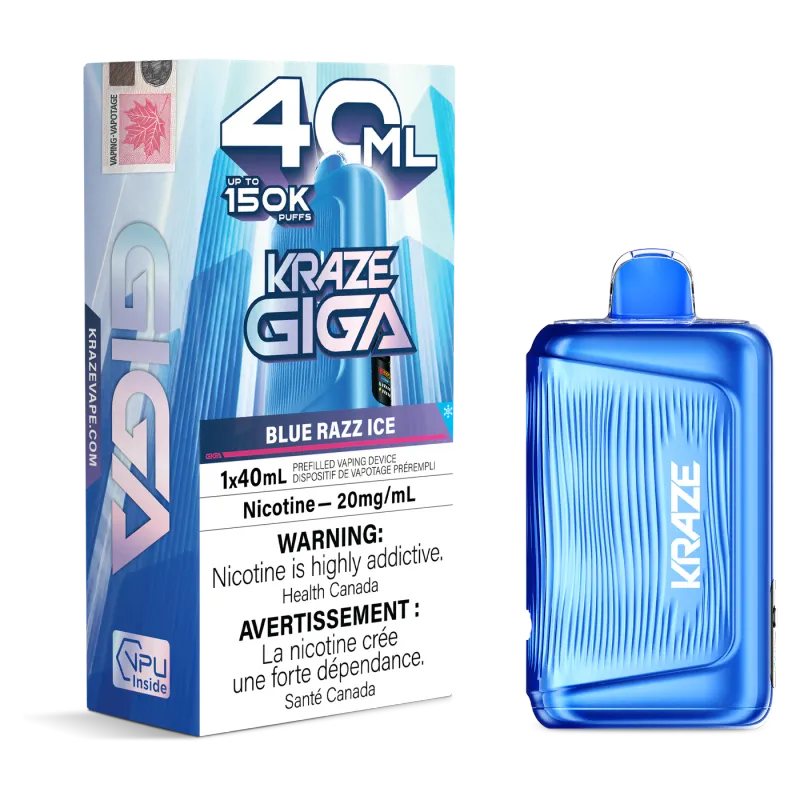 Kraze GIGA BLUE RAZZ ICE| 40ML | Orleans Vape