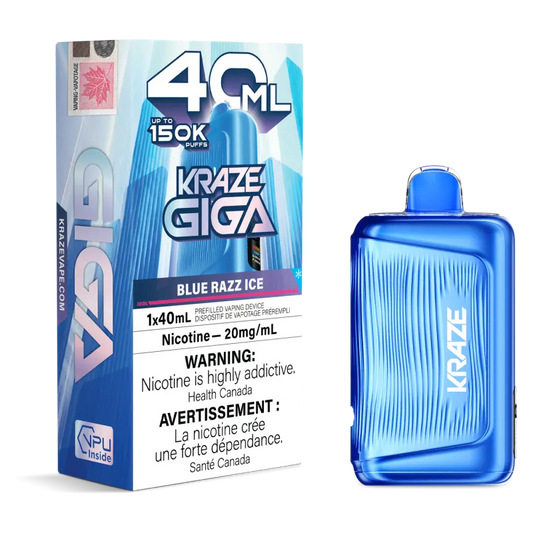 Kraze GIGA BLUE RAZZ ICE| 40ML | Orleans Vape