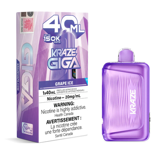 Kraze GIGA GRAPE ICE| 40ML | Orleans Vape