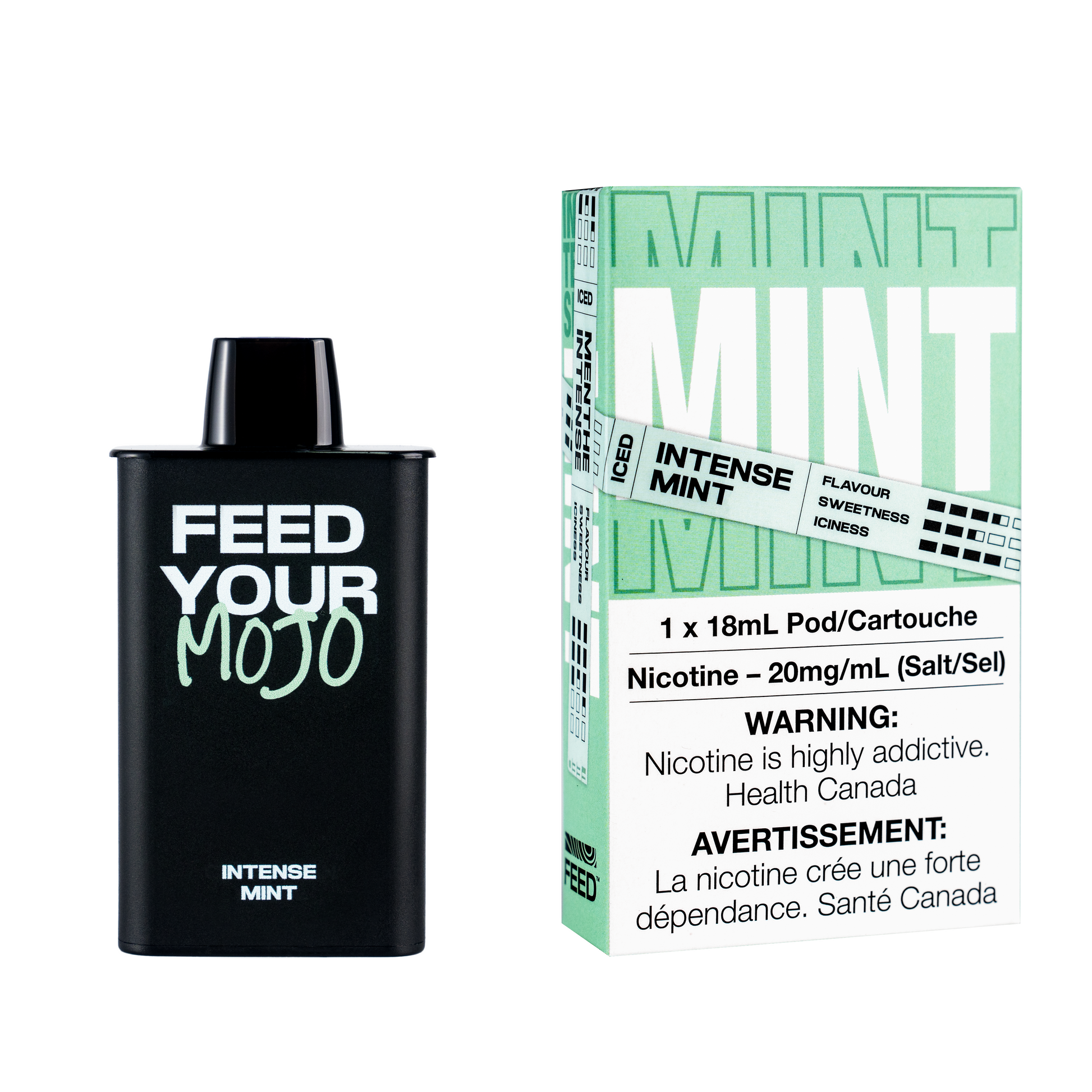 INTENSE MINT - FEED 9000 Puffs Orleans Vape INTENSE MINT - FEED 9000 Puffs Orleans Vape