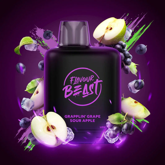 Level X Flavour Beast Boost Pod 20mL - Grapplin' Grape Sour Apple Iced My Store