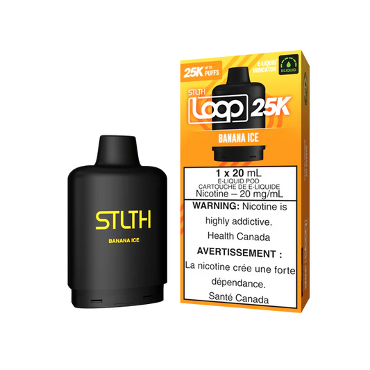 STLTH LOOP 25K Pod Pack - Banana Ice Orleans Vape