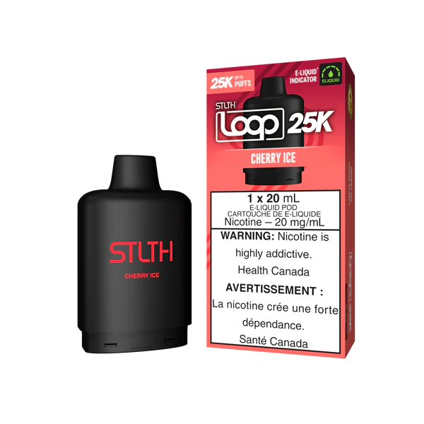 STLTH LOOP 25K Pod Pack - Cherry Ice Orleans Vape