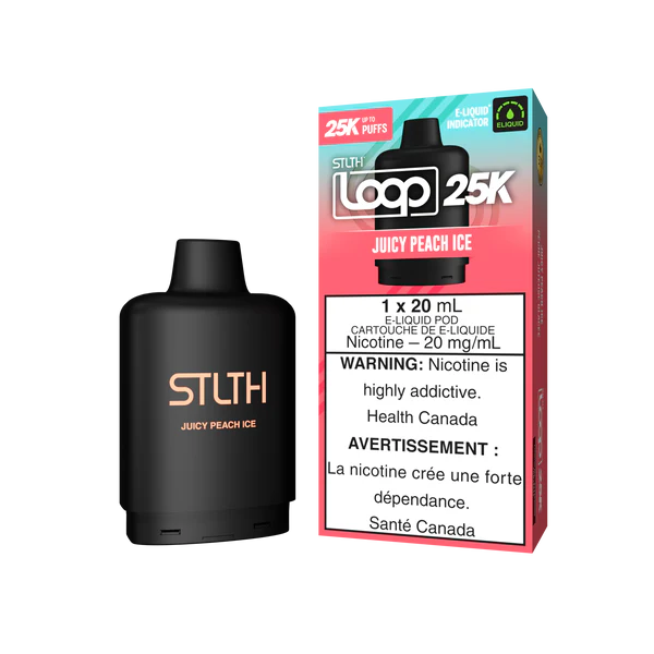 STLTH LOOP 25K Pod Pack - Juicy Peach Ice Orleans Vape