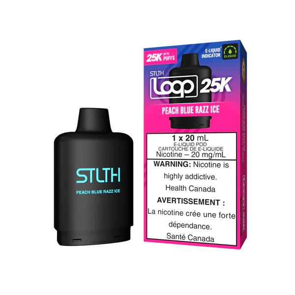 STLTH LOOP 25K Pod Pack - Peach Blue Razz Ice Orleans Vape