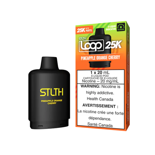 STLTH LOOP 25K Pod Pack - Pineapple Orange Cherry Orleans Vape