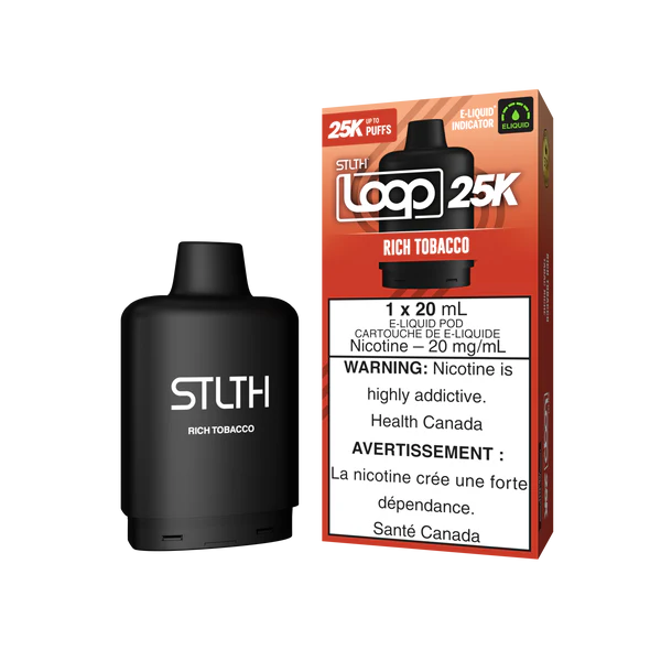 STLTH LOOP 25K Pod Pack - Rich Tobacco Orleans Vape