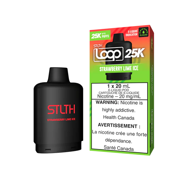 STLTH LOOP 25K Pod Pack - Strawberry Lime Ice Orleans Vape