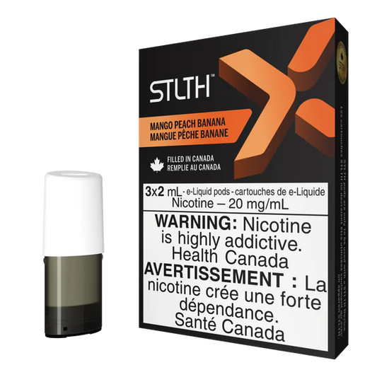 STLTH X Pod Pack - Mango Peach Banana Orleans Vape