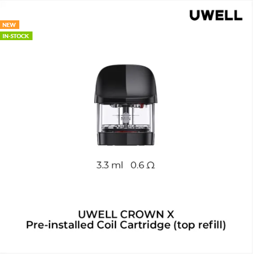 Uwell Crown X Replacement Pods 2/PK Orleans Vape