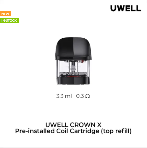 Uwell Crown X Replacement Pods 2/PK Orleans Vape