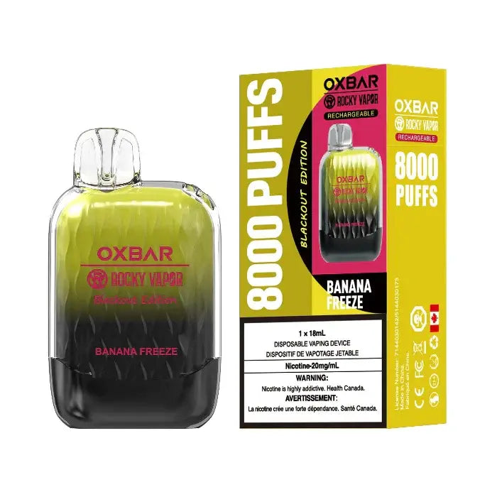 Banana Freeze (OXBAR 8000) - Orleans Vape