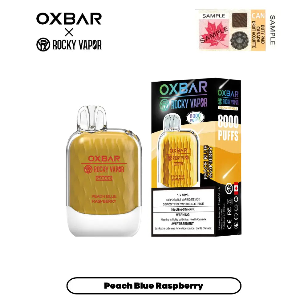 Peach Blue Raspberry (OXBAR 8000)