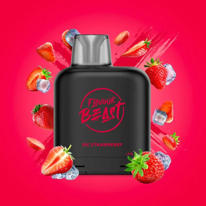 Sic Strawberry Iced Flavour Beast Level X - Orleans Vape