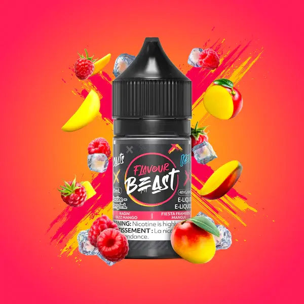 Flavour Beast E-Liquid - RAGIN' RAZZ MANGO - 30ml - Orleans Vape