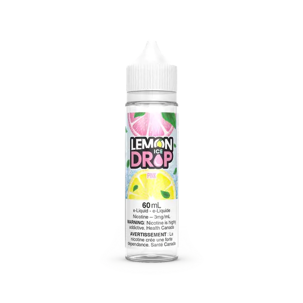 PINK - Lemon Drop ICE - 60ml - FREE BASE - E-Liquid - Orleans Vape