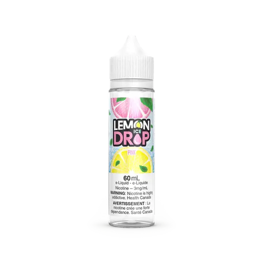 PINK - Lemon Drop ICE - 60ml - FREE BASE - E-Liquid - Orleans Vape